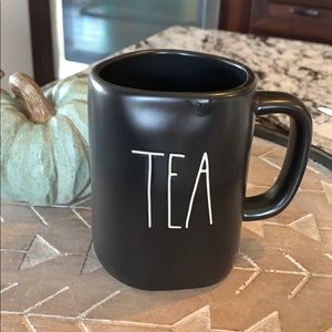 Rae Dunn Black TEA mug